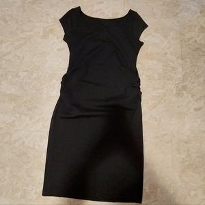 Reiss classic black fitted dress size 12 nwot